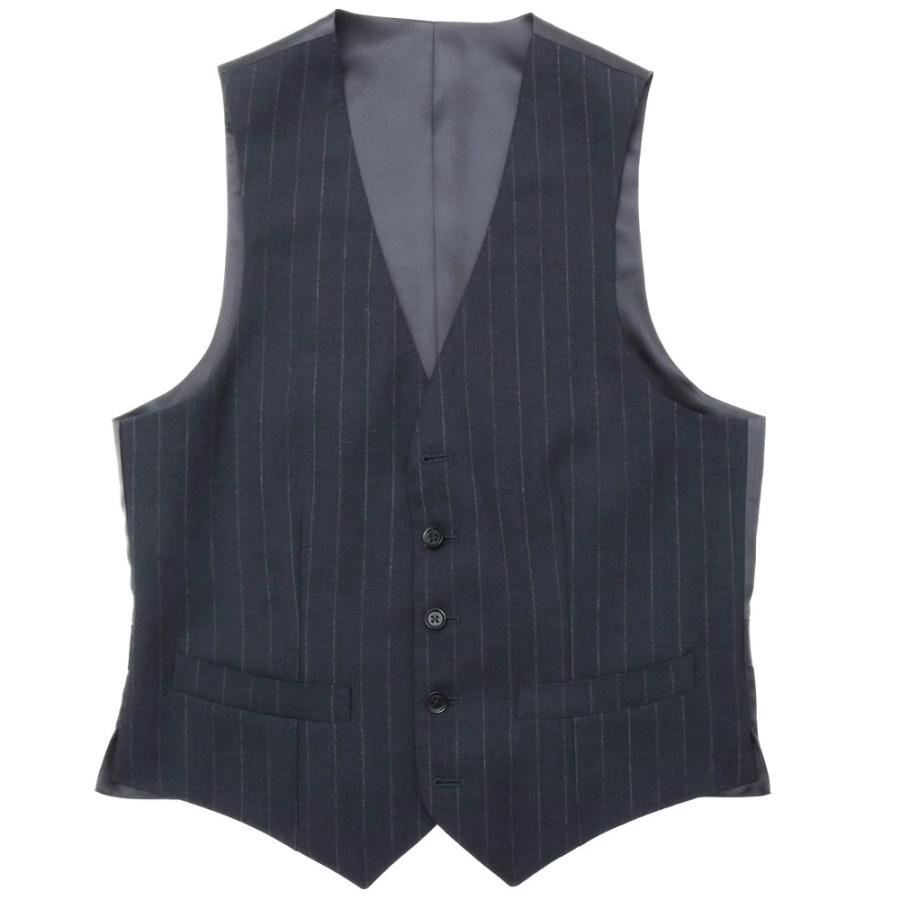 guji（グジ）ウールフレスコチョークストライプジレ(MADE BY RING JACKET / FOX Brothersファブリック使用)【春/夏】 14001201028   【SALE30】 | 