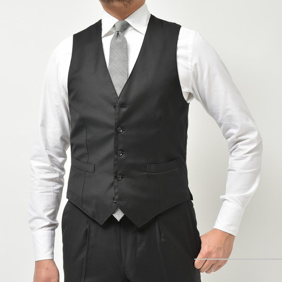 guji（グジ）SUPER130'sウールギャバジンソリッドジレ(MADE BY RING JACKET / LoroPianaファブリック使用)【オールシーズン】14001203028   【SALE30】 |  | 01