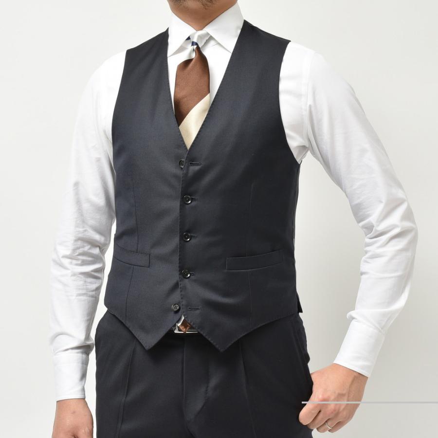 guji（グジ）SUPER130'sウールギャバジンソリッドジレ(MADE BY RING JACKET / LoroPianaファブリック使用)【オールシーズン】14001205028 |  | 01