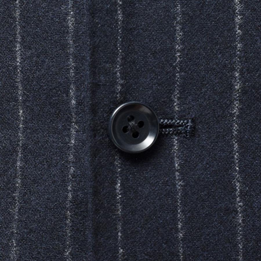 guji（グジ）ウールカシミアフランネルチョークストライプジレ(MADE BY RING JACKET / CARLO BARBERAファブリック使用) 【秋/冬】14002200028 |  | 05