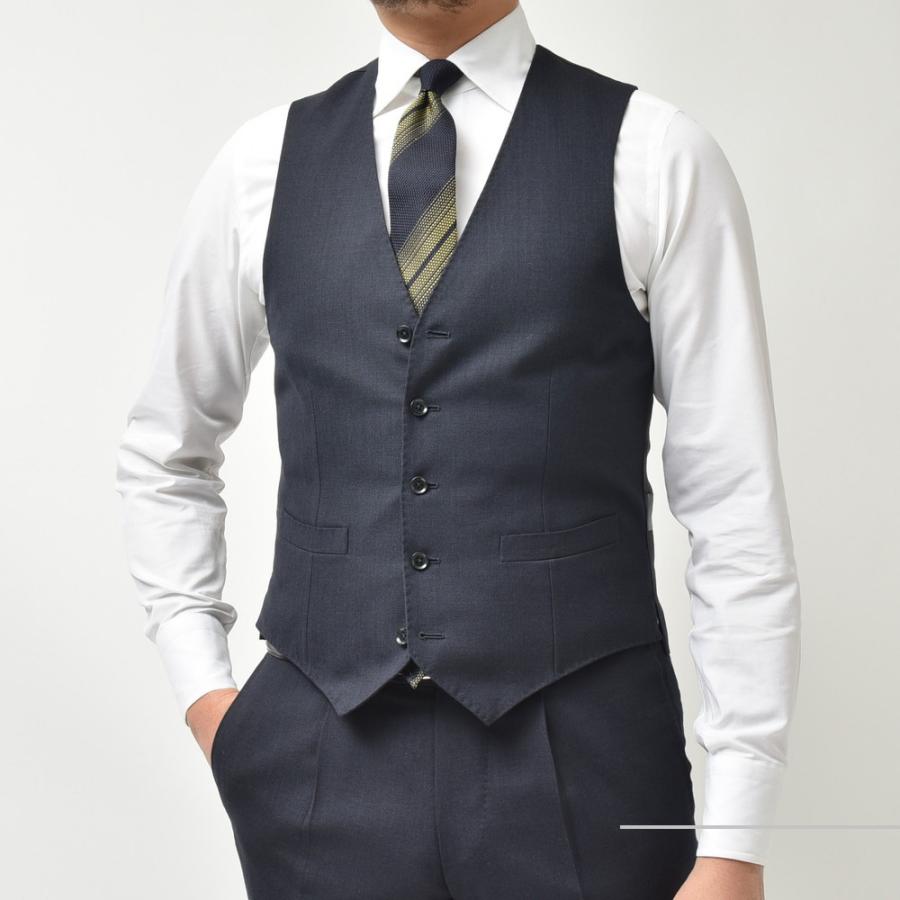 guji（グジ）ウールフレスコソリッドジレ(MADE BY RING JACKET / FOX Brothersファブリック使用)【春/夏】 14011200028 |  | 01