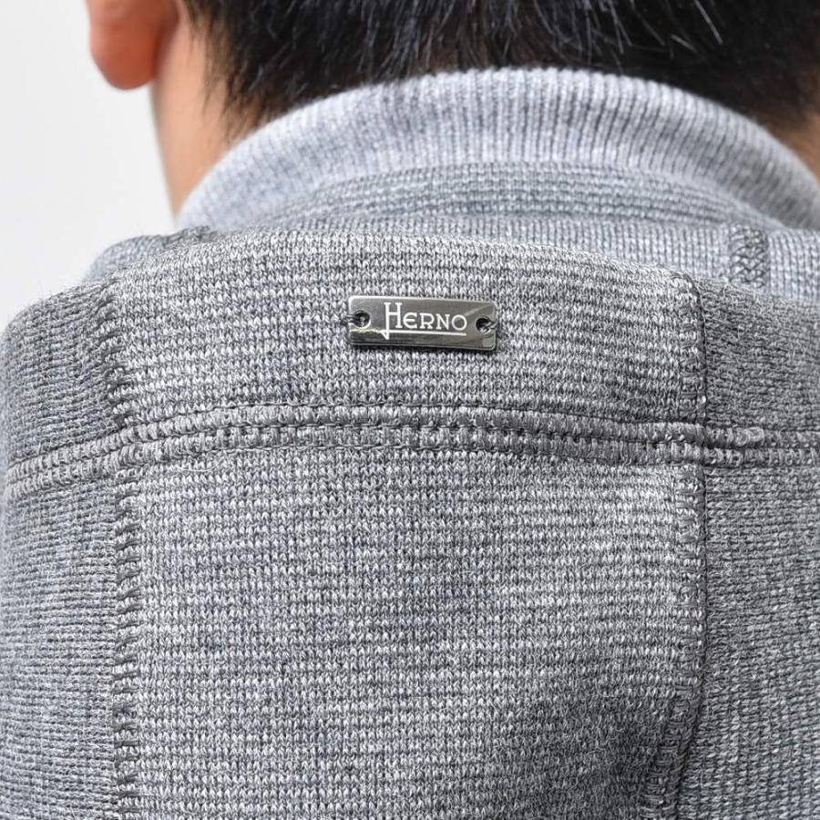 HERNO（ヘルノ）RESORTリゾート ウォーターレペレントナイロンライトダウンハイブリッドフーディーブルゾン JP003UR-50025 ...