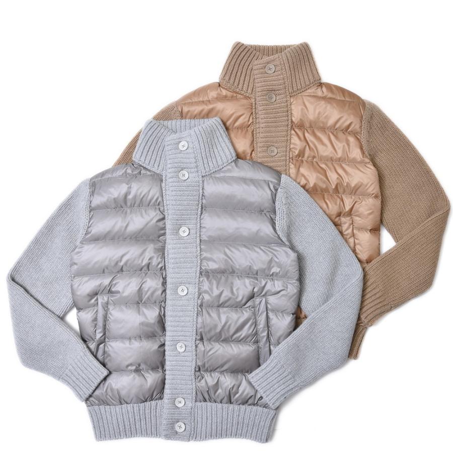 ヘルノ　HERNO ハイブリッド　ダウン　ブルゾン　ニット　ウール　正規品 HERNO（ヘルノ）ウォーターレペレントナイロン×3ゲージウール