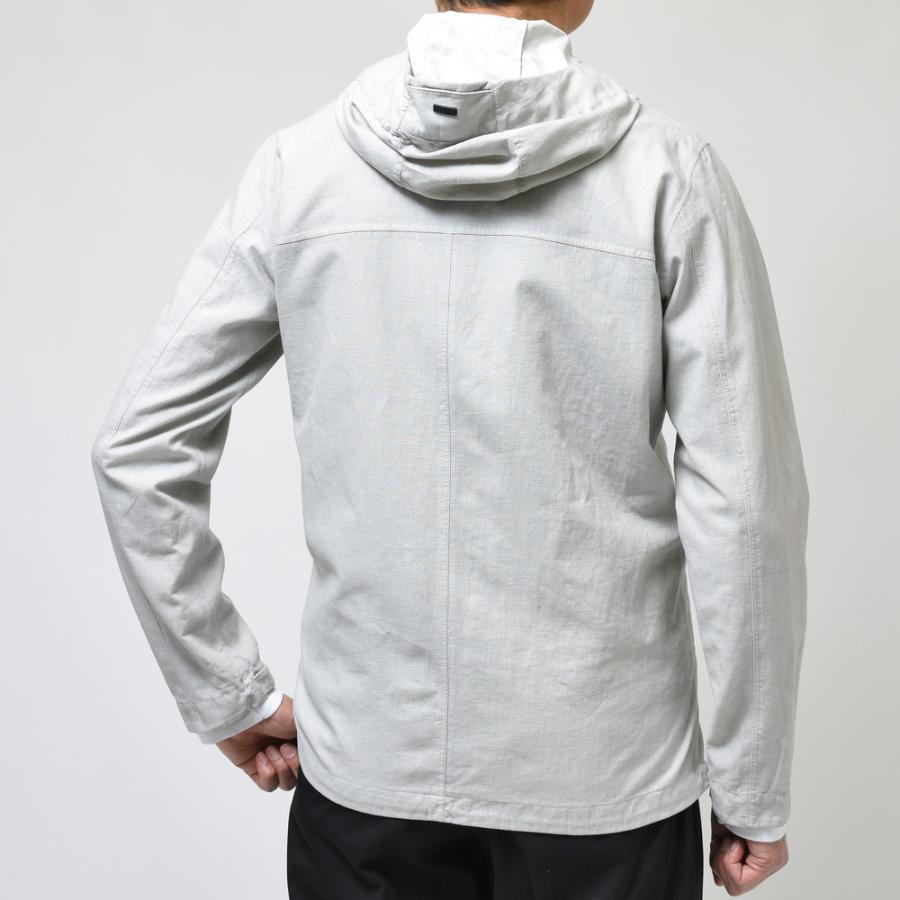 HERNO（ヘルノ）Laminarラミナー ウォーターレペレントリネンソリッドジップフーディーブルゾン GI00098UL-17119 ...