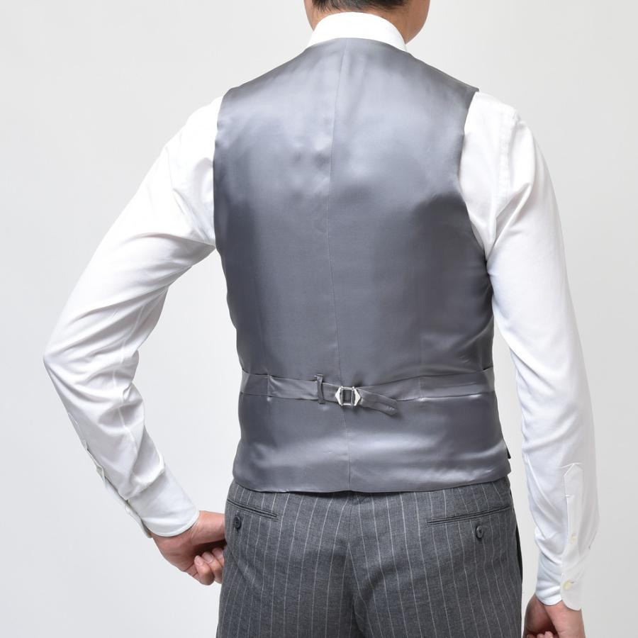 guji（グジ）フォックスブラザーズ ウールフレスコチョークストライプジレ(MADE BY RING JACKET)【SALE30】 |  | 02