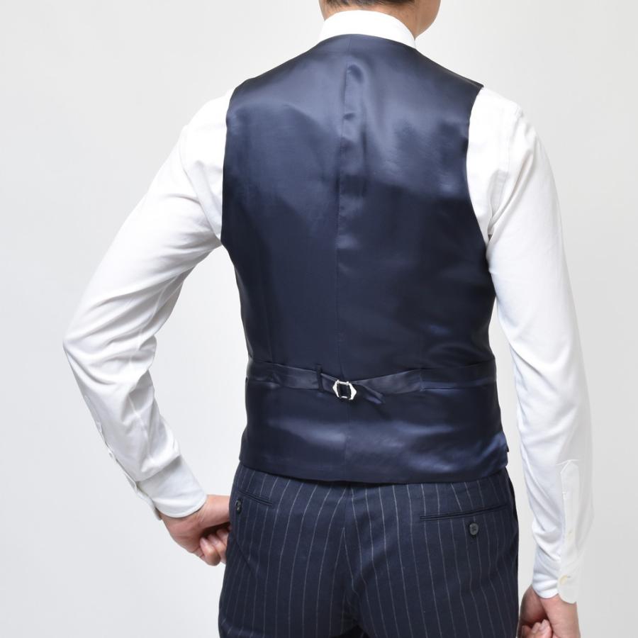 guji（グジ）フォックスブラザーズ ウールフレスコチョークストライプジレ(MADE BY RING JACKET)【SALE30】 |  | 07