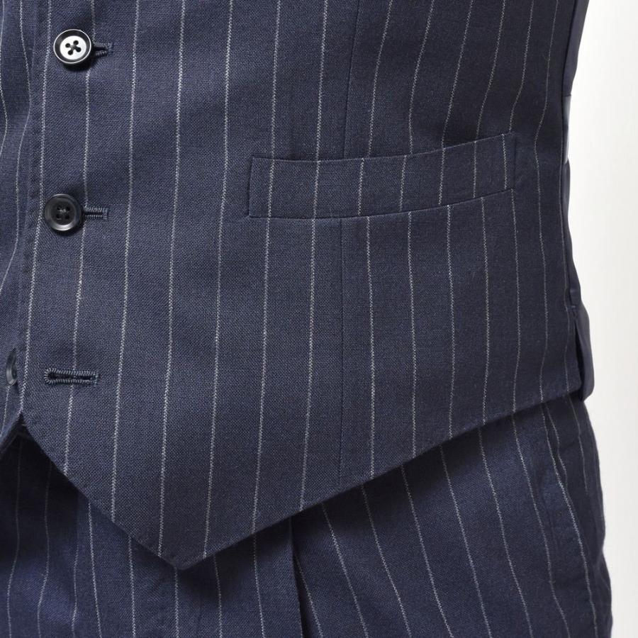 guji（グジ）フォックスブラザーズ ウールフレスコチョークストライプジレ(MADE BY RING JACKET)【SALE30】 |  | 08