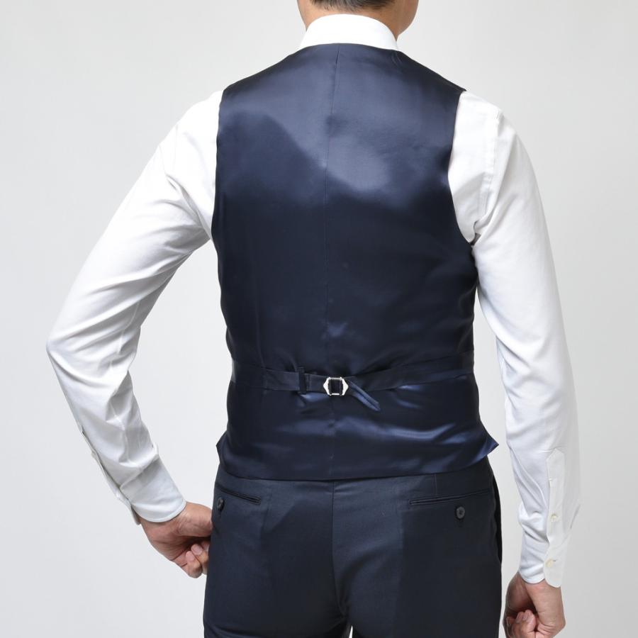 guji（グジ）SUPER150'sウールギャバジンソリッドジレ(MADE BY RING