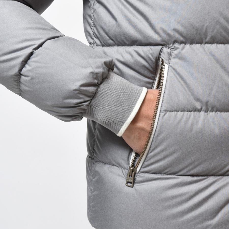 【SALE30】HERNO（ヘルノ）RESORTリゾート ウォーターレペレントメランジポリエステルダウンフーディーブルゾン PI00080UR ...