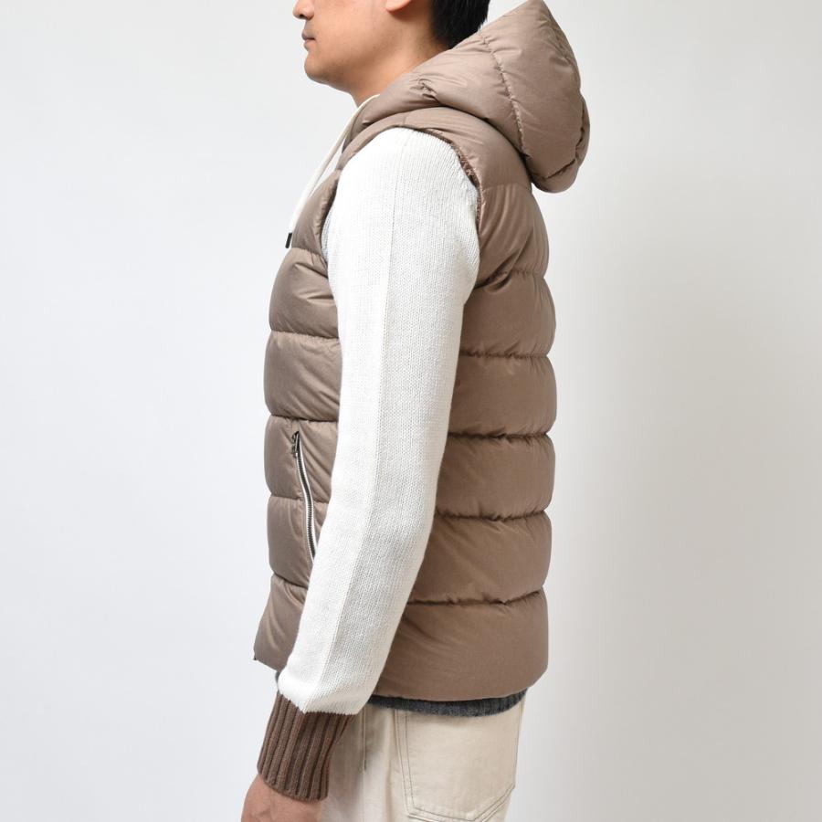 【SALE30】HERNO（ヘルノ）RESORTリゾート ウォーターレペレントメランジポリエステルダウンベスト PI00086UR-12455 ...