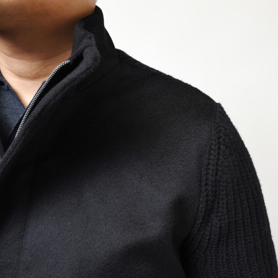 美品 HERNO カシミヤ シルク バルスター ブルゾン ニット48 ジャケット