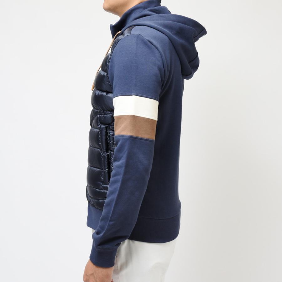 【SALE30】HERNO（ヘルノ）RESORTリゾート ウォーターレペレントナイロンライトダウンハイブリッドジップフーディー ...