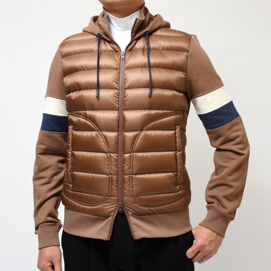 【SALE30】HERNO（ヘルノ）RESORTリゾート ウォーターレペレントナイロンライトダウンハイブリッドジップフーディー ...