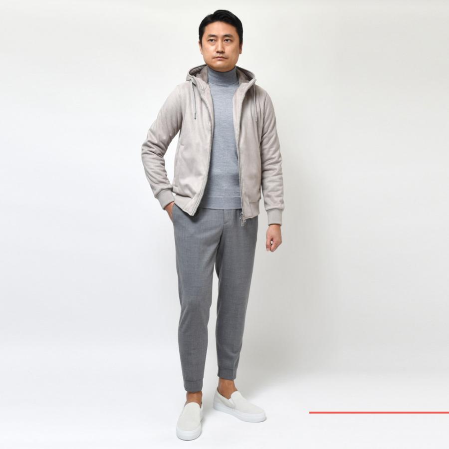HERNO（ヘルノ）RESORTリゾート エコムートンスエードジップフーディー 