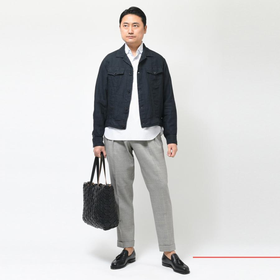 BAGUTTA （バグッタ）ウォッシュドリネンソリッド3rdタイプトラッカー 