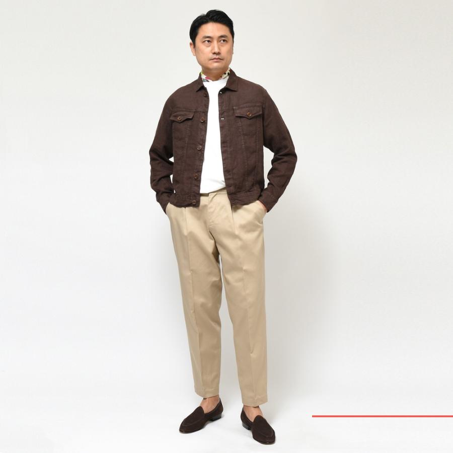BAGUTTA （バグッタ）ウォッシュドリネンキャンバスソリッド3rdタイプ