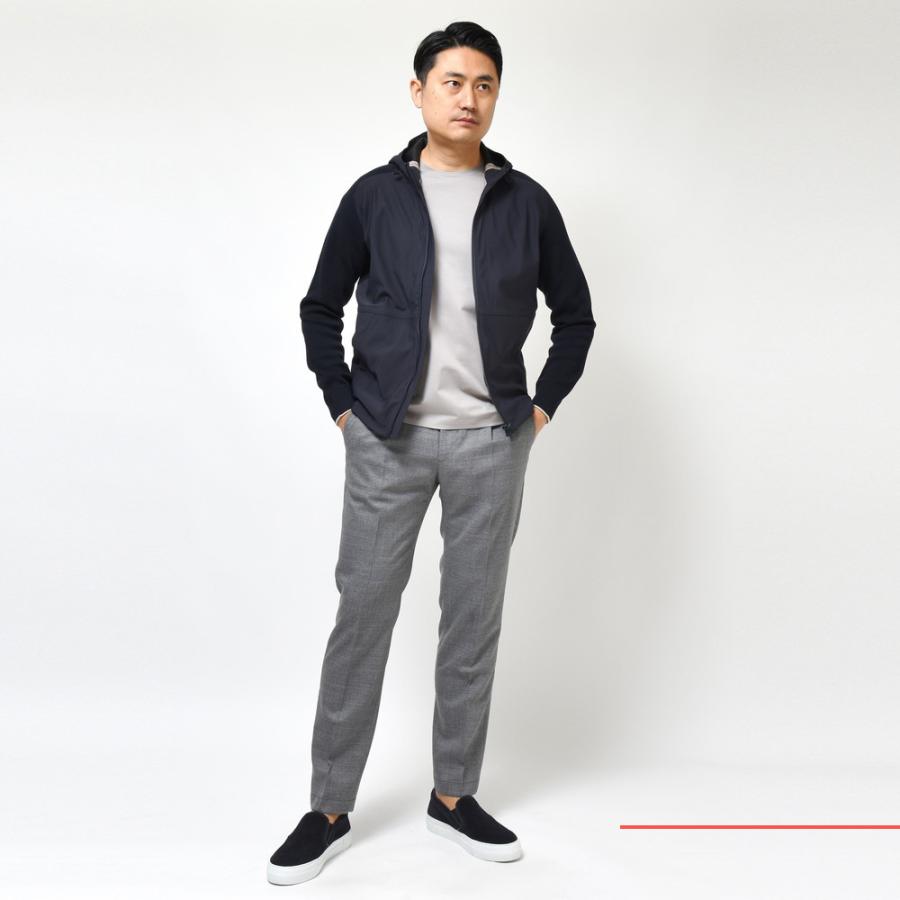 HERNO（ヘルノ）ストレッチナイロン×コットンミラノリブ