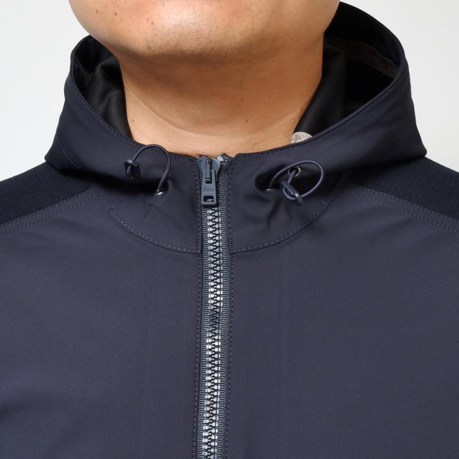 HERNO（ヘルノ）ストレッチナイロン×コットンミラノリブ
