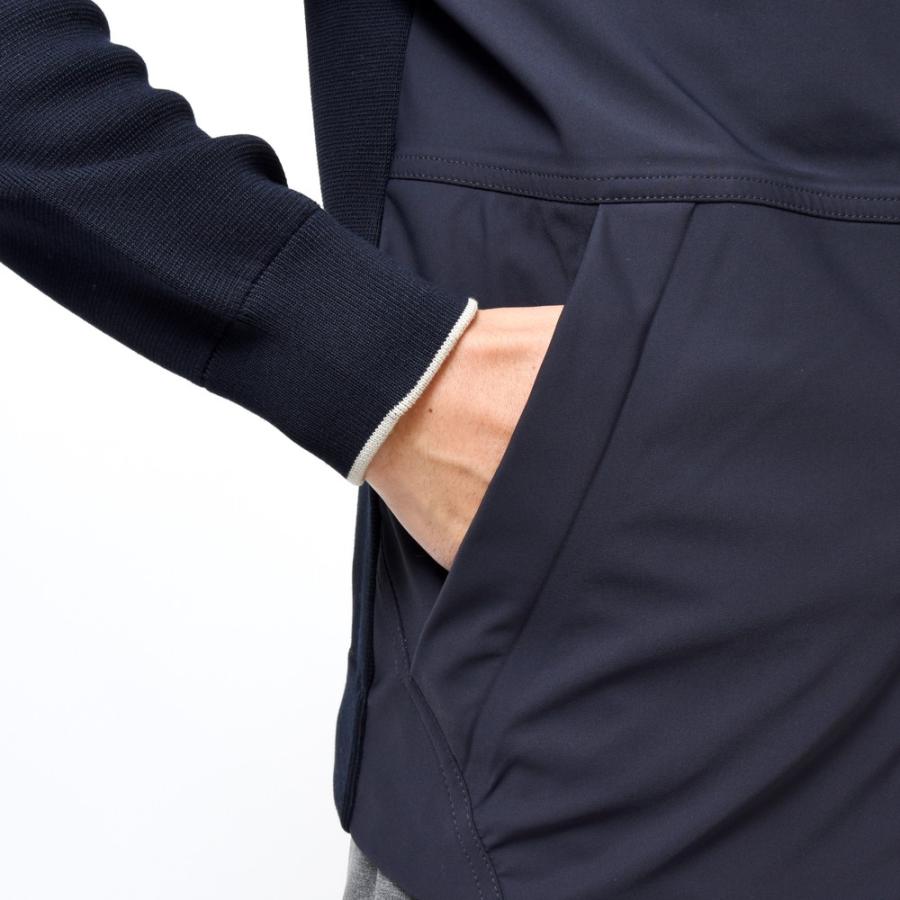 HERNO（ヘルノ）ストレッチナイロン×コットンミラノリブ