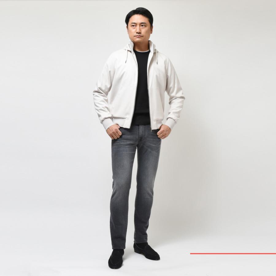 HERNO シルクカシミアサキソニーダウンフーディーブルゾン 48 カーキ