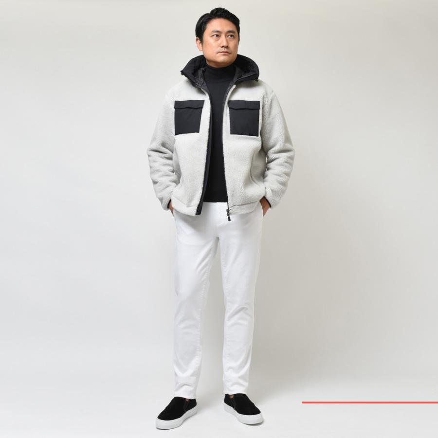 HERNO（ヘルノ）Laminarラミナー ポリエステルボアジップフーディー 