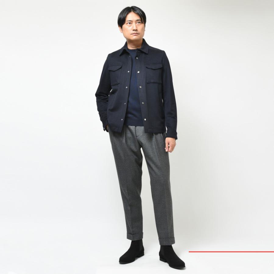 HERNO（ヘルノ）ウールカシミアフランネルCPOシャツブルゾン GI000312U 