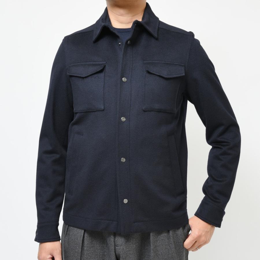 HERNO（ヘルノ）ウールカシミアフランネルCPOシャツブルゾン GI000312U 