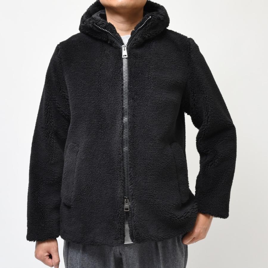 ヘルノ Herno ポリエステルボアダブルジップフーディーブルゾン PA000123U ジャケット HERNO（ヘルノ）ポリエステルボアダブルジップフーディーブルゾン