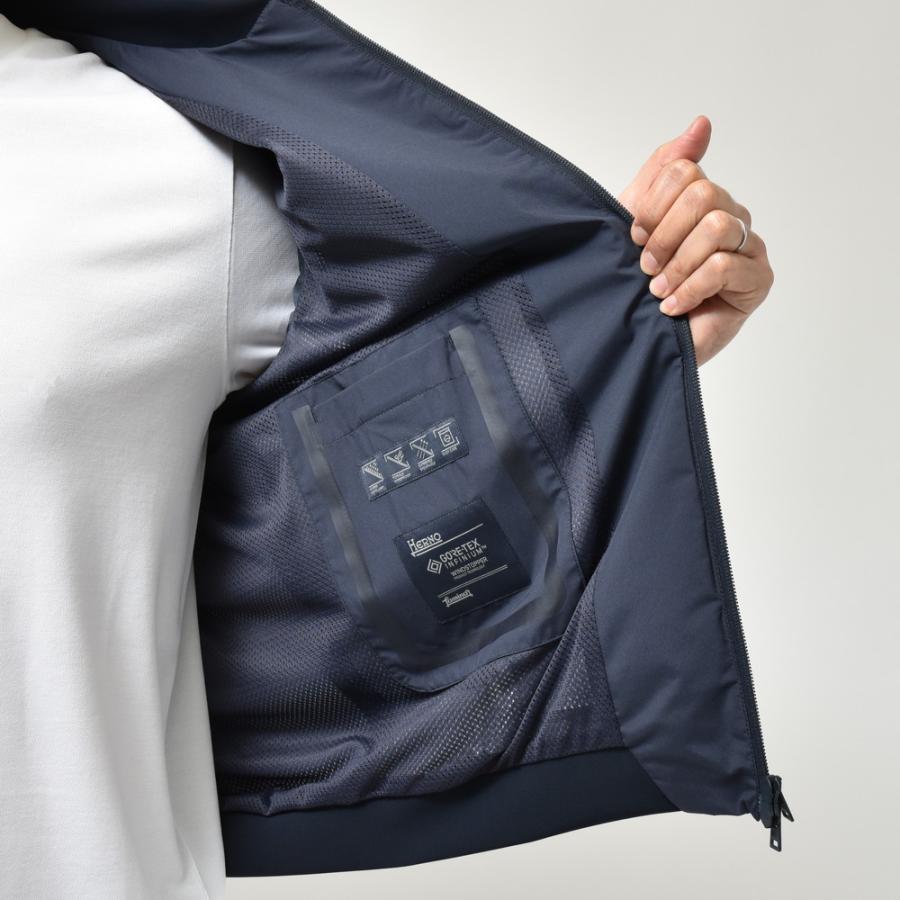 HERNO（ヘルノ）Laminarラミナー 2レイヤーゴアテックスボマーブルゾン GI00091UL-11106 14041001132 ...