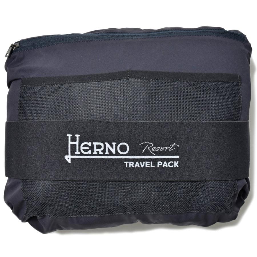 HERNO（ヘルノ）RESORTリゾート ウォーターレペレントナイロンフーディーブルゾン(パッカブル) GI00042UR-12387S ...