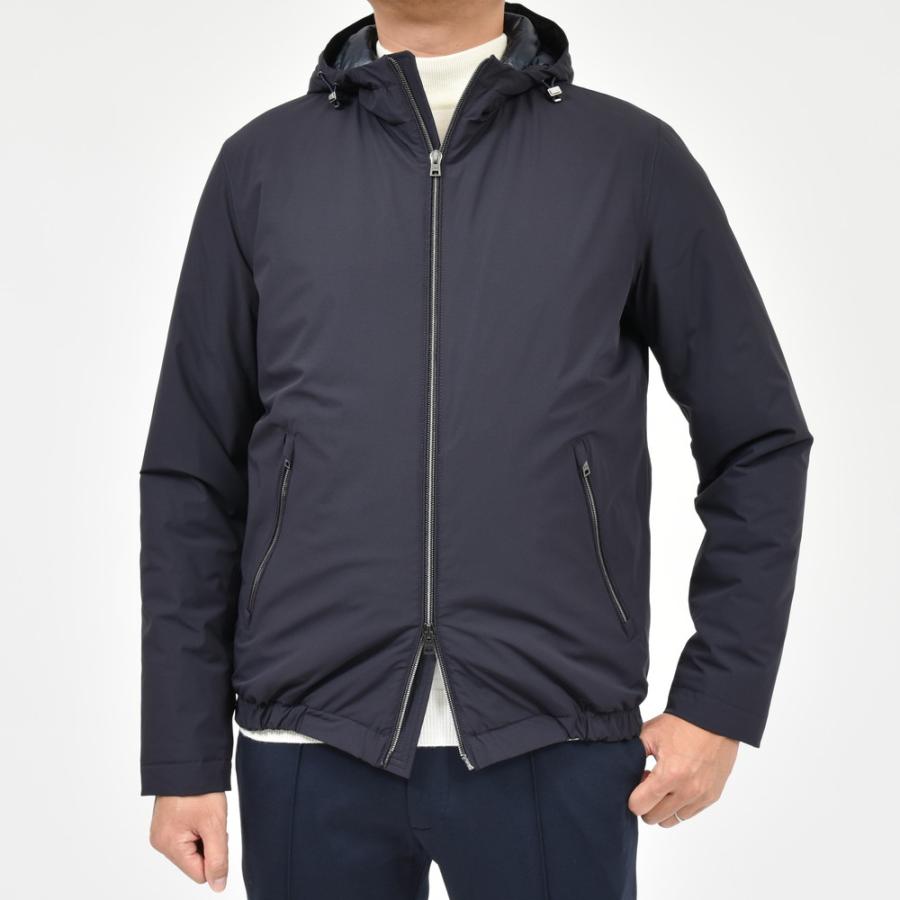 HERNO（ヘルノ）RESORTリゾート ウォーターレペレントナイロンフーディーブルゾン(パッカブル) GI00042UR-12387S ...
