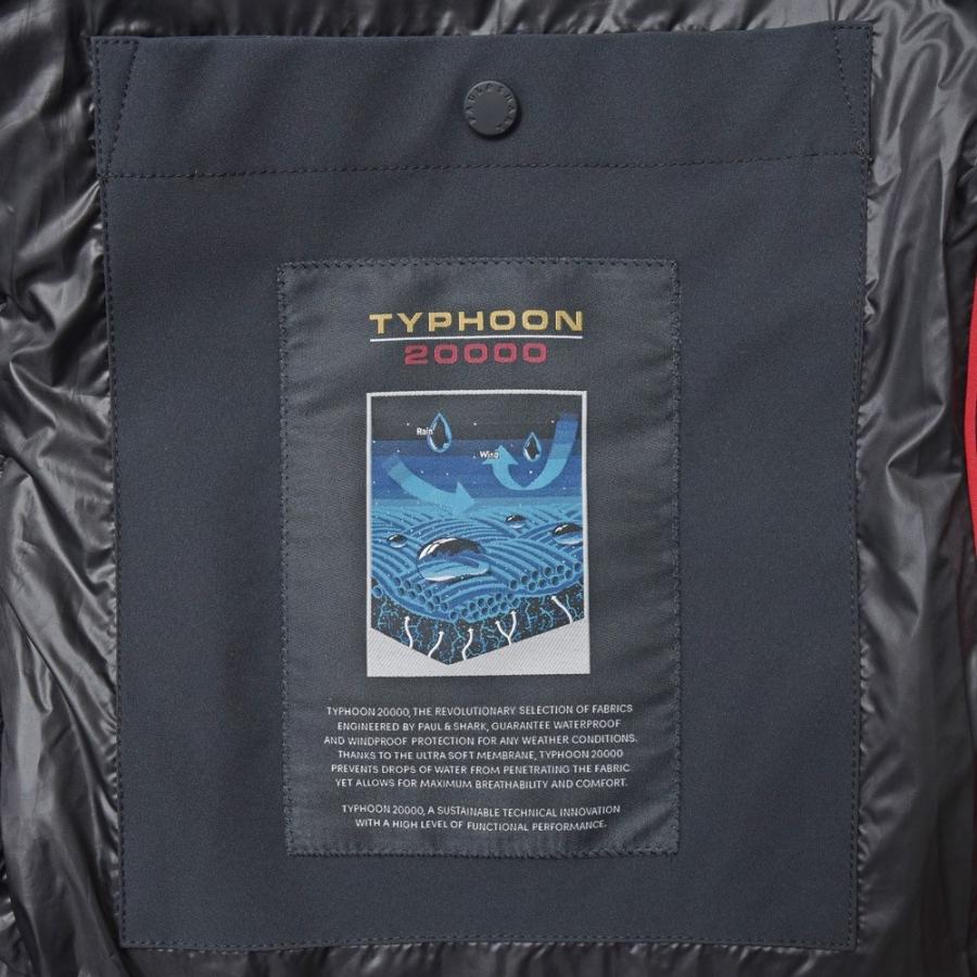 PAUL & SHARK（ポール アンド シャーク）TYPHOON20000 ウォータープルーフポリエステルフーディーダウンコート 14312008 14042002025の画像