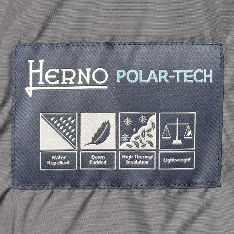 HERNO（ヘルノ）ウォーターレペレントナイロンダウンフーディーブルゾン PI001140U-12004Z 14042003132 : ...