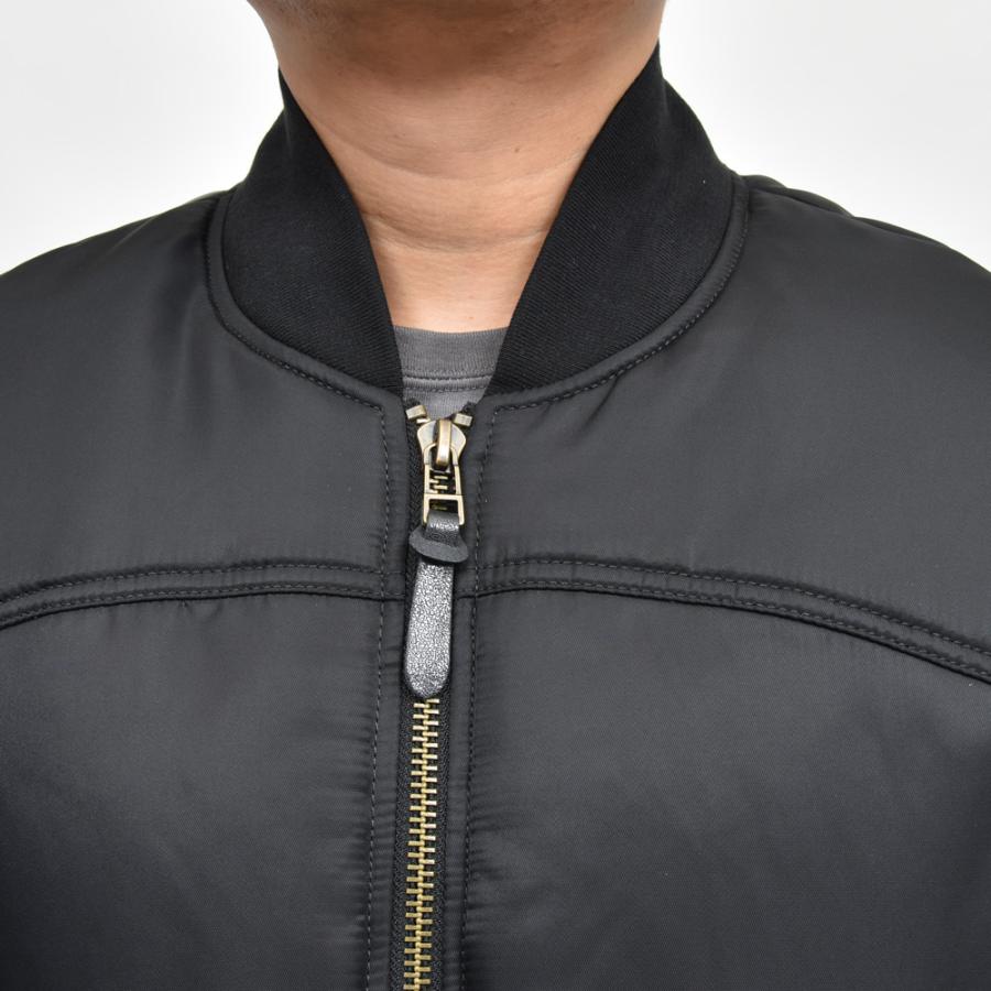 Bacon（ベーコン）W BOMBER TWILL ナイロンツイルパデットボマーブルゾン BACNUGIU480 14042401182の画像