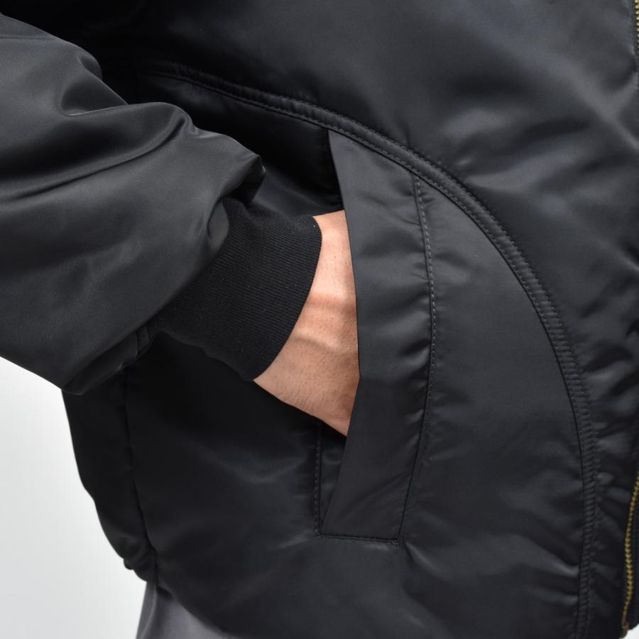 Bacon（ベーコン）W BOMBER TWILL ナイロンツイルパデットボマーブルゾン BACNUGIU480 14042401182の画像
