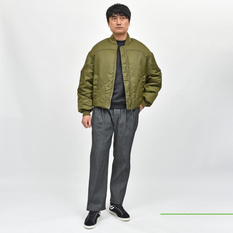 Bacon（ベーコン）W BOMBER TWILL ナイロンツイルパデットボマーブルゾン BACNUGIU480 14042401182の画像