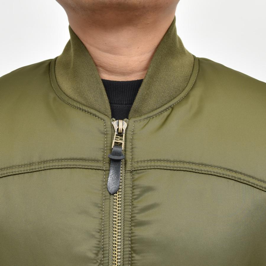 Bacon（ベーコン）W BOMBER TWILL ナイロンツイルパデットボマーブルゾン BACNUGIU480 14042401182の画像