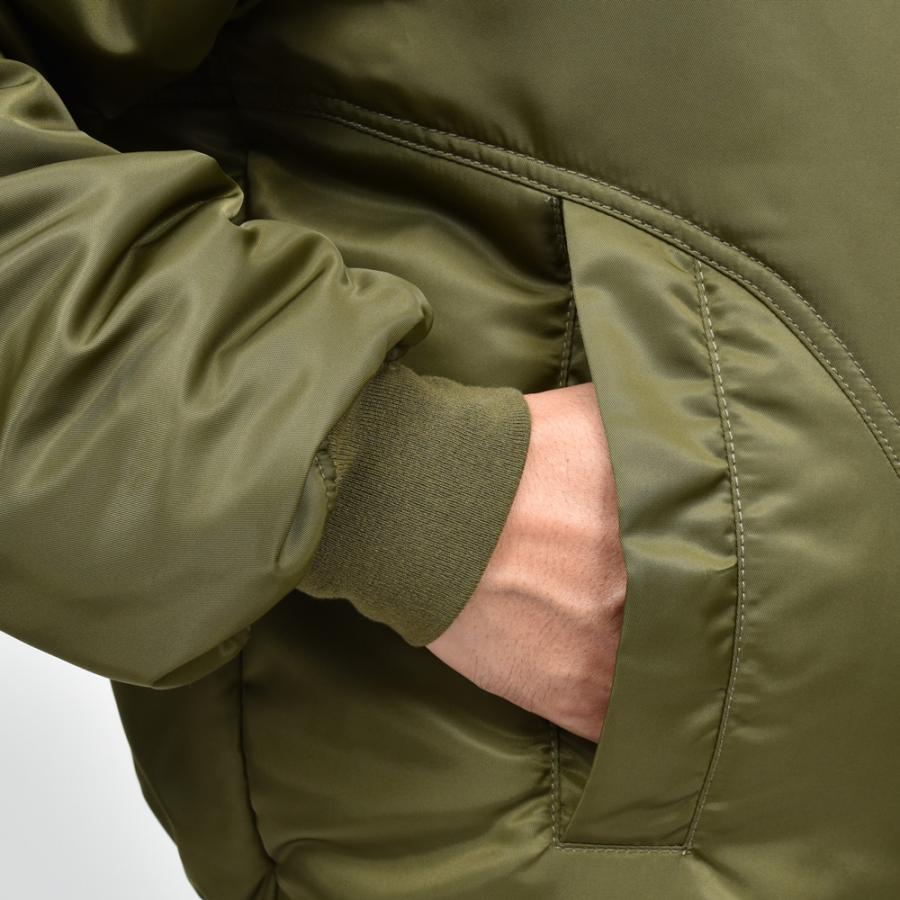 Bacon（ベーコン）W BOMBER TWILL ナイロンツイルパデットボマーブルゾン BACNUGIU480 14042401182の画像