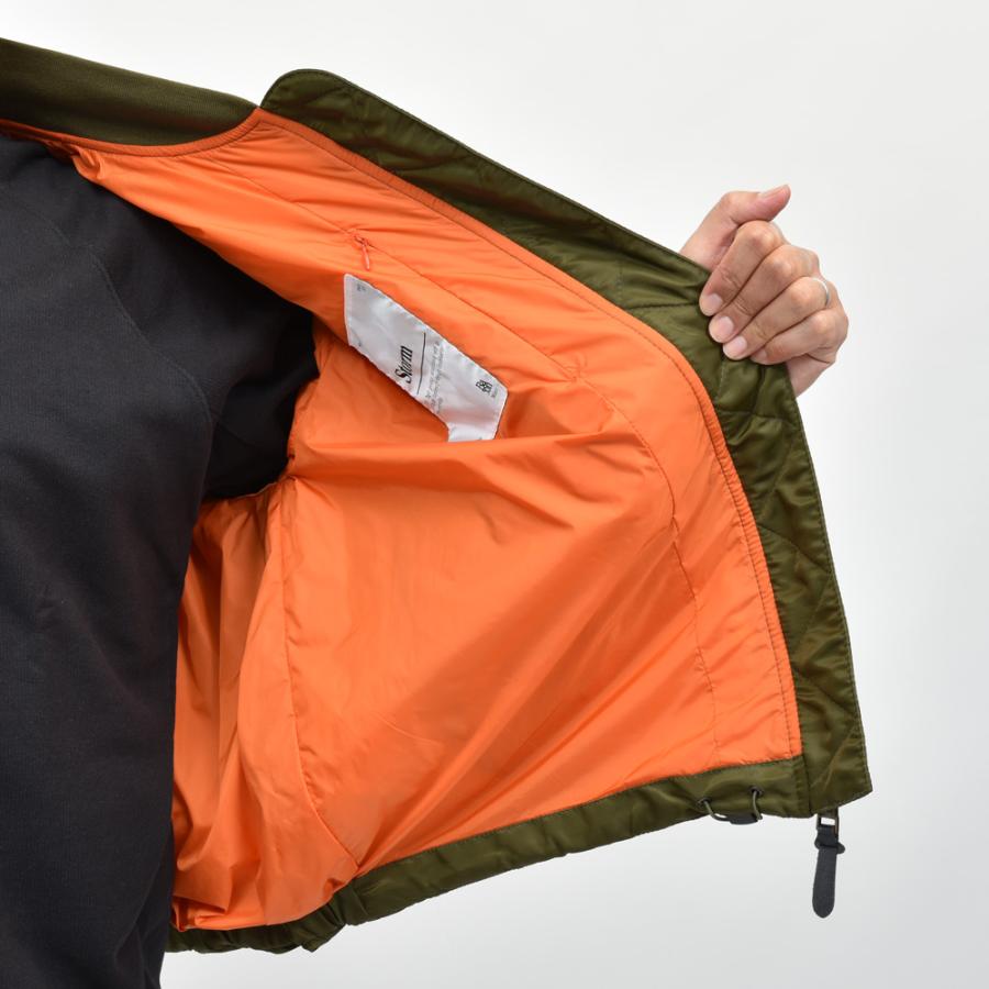 Bacon（ベーコン）W BOMBER TWILL ナイロンツイルパデットボマーブルゾン BACNUGIU480 14042401182の画像