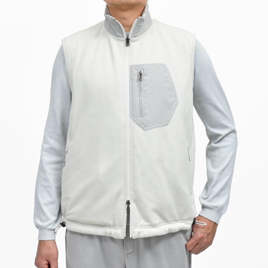 SEASE（シーズ）PADDED EXPLORER VEST ウールジャージスタンドカラーパデッドベスト OV034TJ073 14051000039の画像
