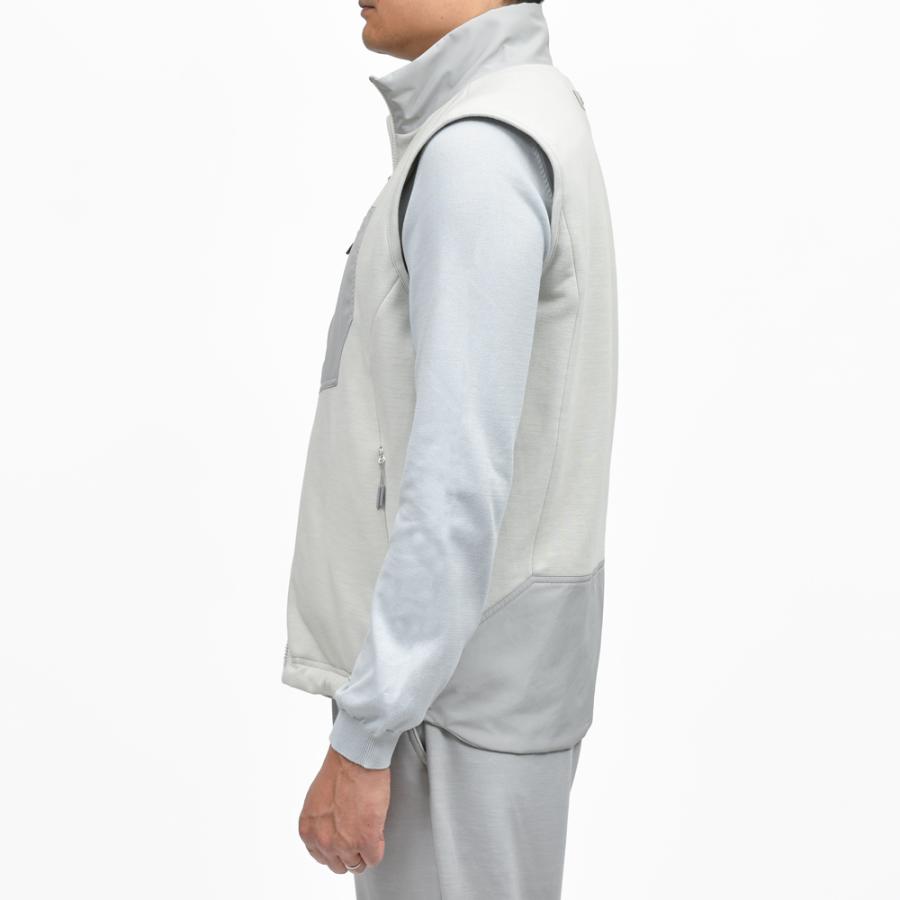 SEASE（シーズ）PADDED EXPLORER VEST ウールジャージスタンドカラーパデッドベスト OV034TJ073 14051000039の画像
