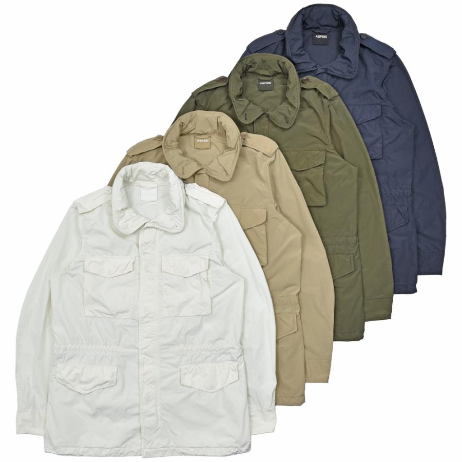 ASPESI（アスペジ）ガーメントダイポリエステルナイロンM-65フィールド