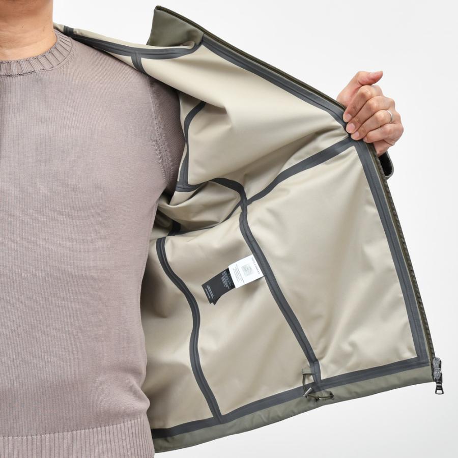 PAUL & SHARK（ポール アンド シャーク）Loro Piana Storm System ウォータープルーフウールナイロンジップフーディーブルゾン 25412440 14051003025の画像