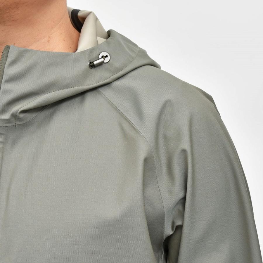 PAUL & SHARK（ポール アンド シャーク）Loro Piana Storm System ウォータープルーフウールナイロンジップフーディーブルゾン 25412440 14051003025の画像