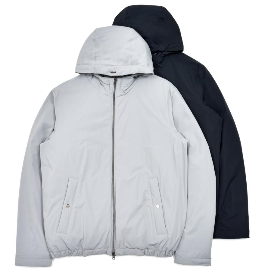 HERNO ヘルノ メンズ 高機能中綿 ブルゾン 48 L グレー ホームスパン HERNO ヘルノ メンズ 高機能中綿 ブルゾン 48 L グレー ホームスパン