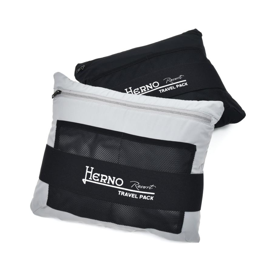 HERNO（ヘルノ）RESORTリゾート ストレッチナイロンパデッドフーディーブルゾン(パッカブル) GI00071UR-12387SZ 14052000132の画像