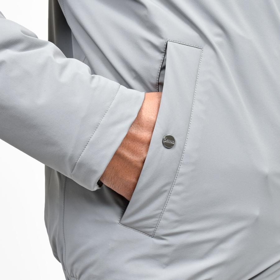 HERNO（ヘルノ）RESORTリゾート ストレッチナイロンパデッドフーディーブルゾン(パッカブル) GI00071UR-12387SZ 14052000132の画像