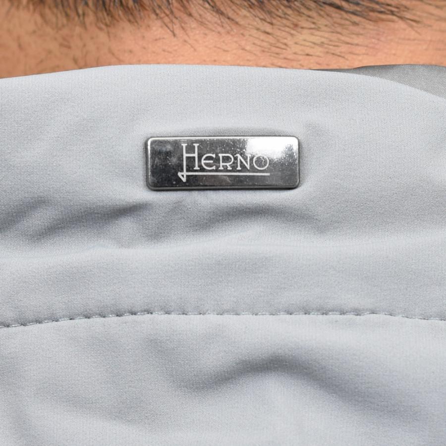 HERNO（ヘルノ）RESORTリゾート ストレッチナイロンパデッドフーディーブルゾン(パッカブル) GI00071UR-12387SZ 14052000132の画像