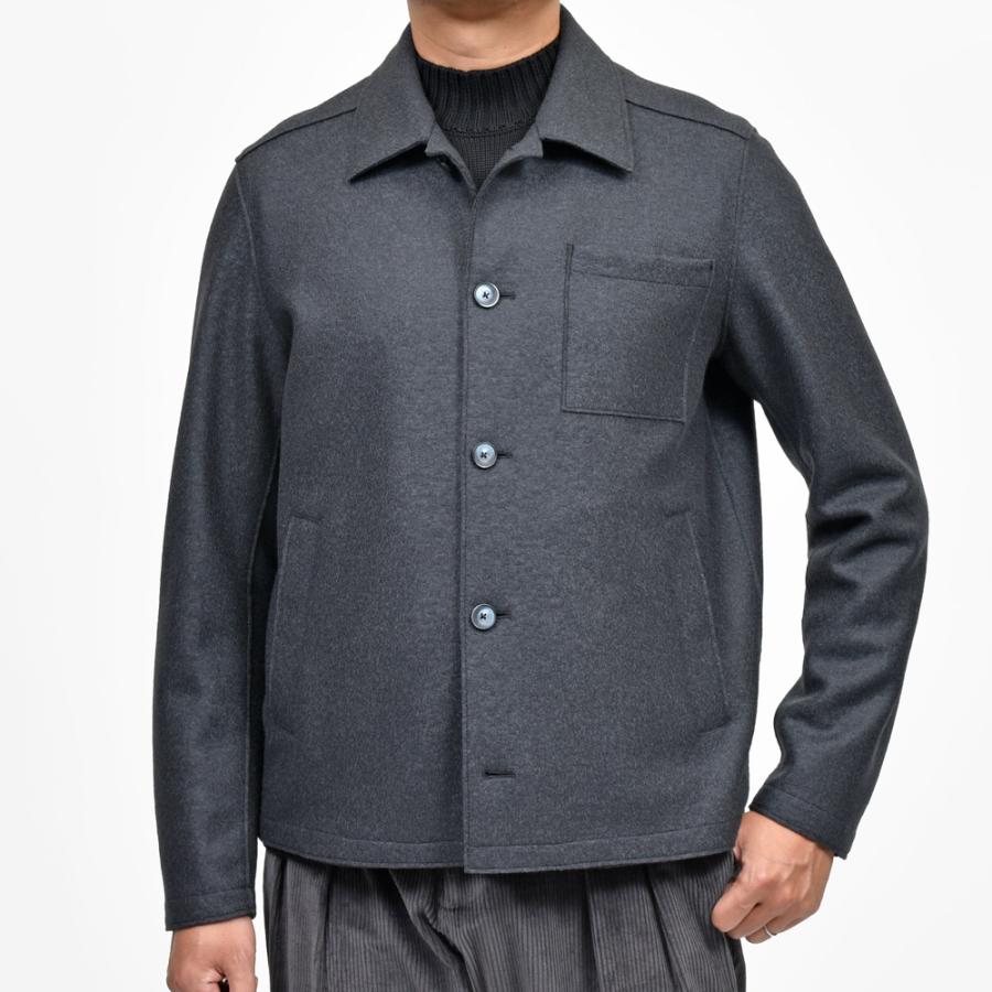 HERNO（ヘルノ）RESORTリゾート フェルテッドウールシャツブルゾン GI00090UR-33372 14052001132の画像