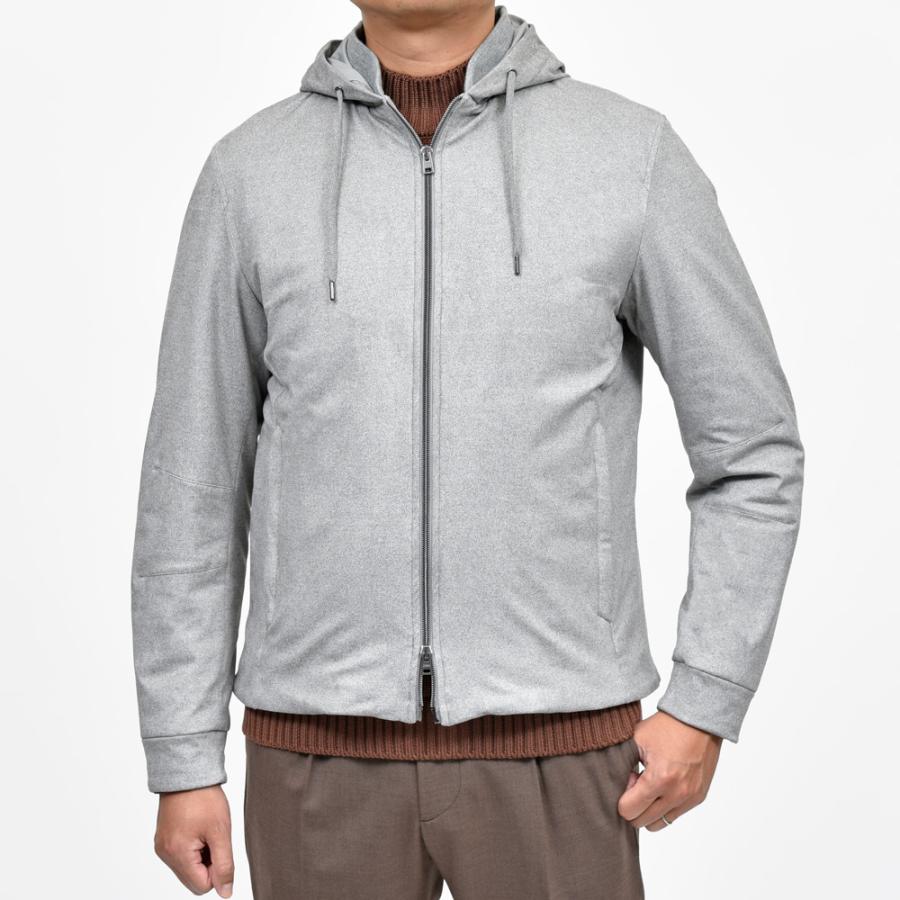 HERNO（ヘルノ）RESORTリゾート エコスエードフーディーブルゾン GI00083UR-12729S 14052002132の画像